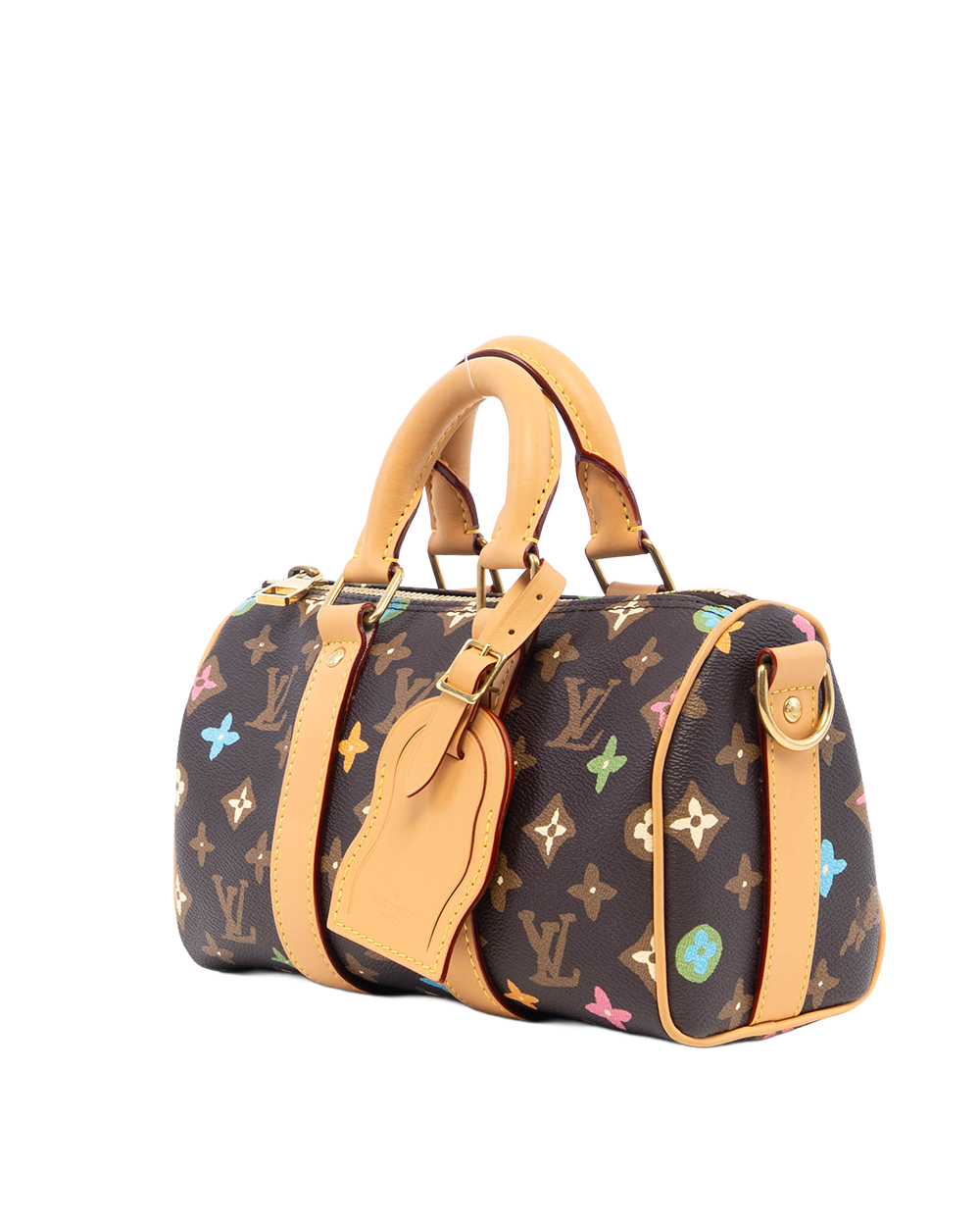 LV X TYLER SPEEDY BAND 25 BROWN MONOGRAM CANVAS GHW MICROCHIP 82440