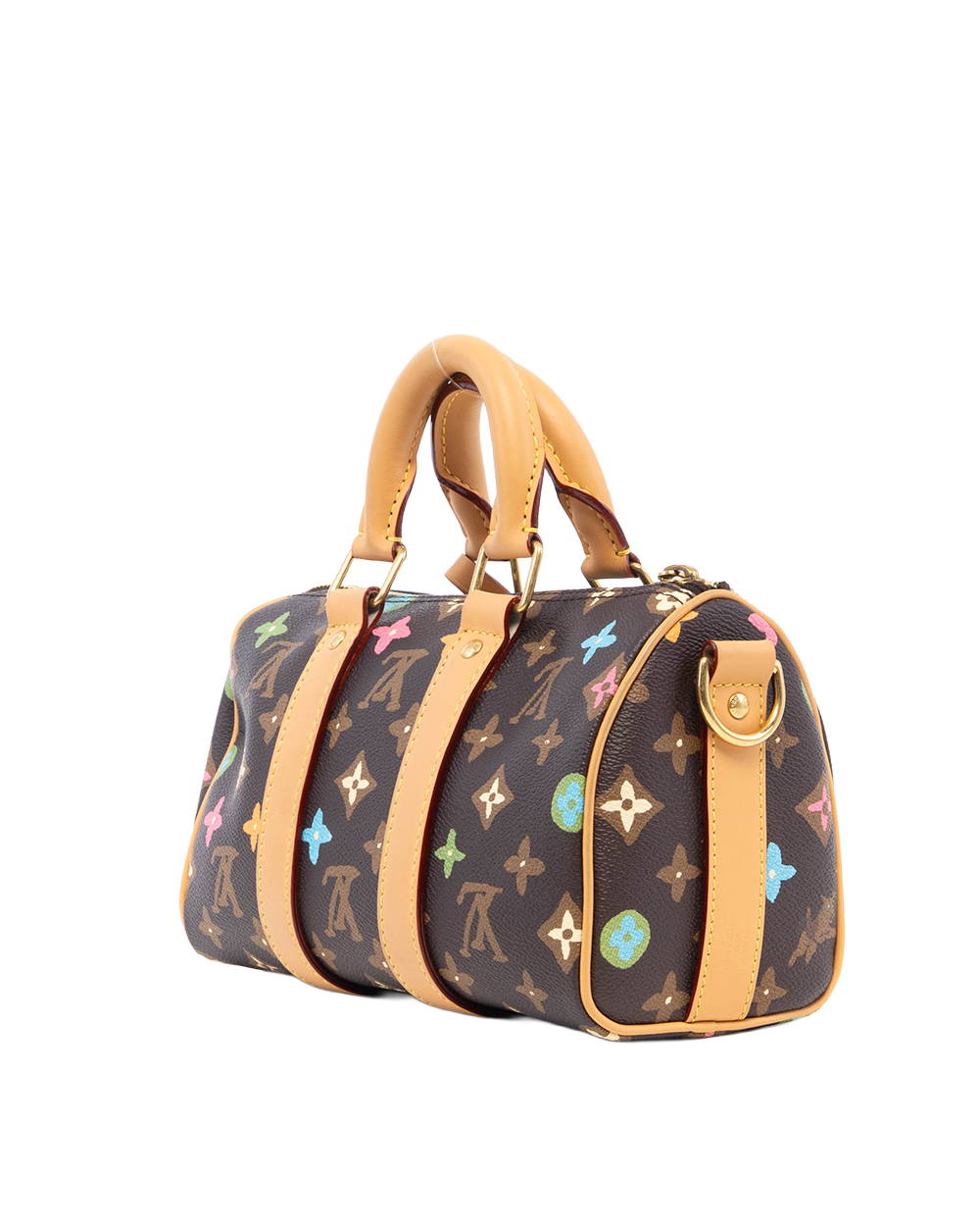 LV X TYLER SPEEDY BAND 25 BROWN MONOGRAM CANVAS GHW MICROCHIP 82441