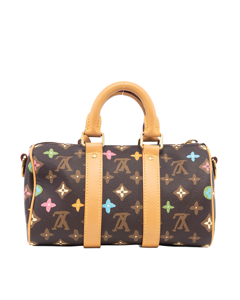 LV X TYLER SPEEDY BAND 25 BROWN MONOGRAM CANVAS GHW MICROCHIP 82442