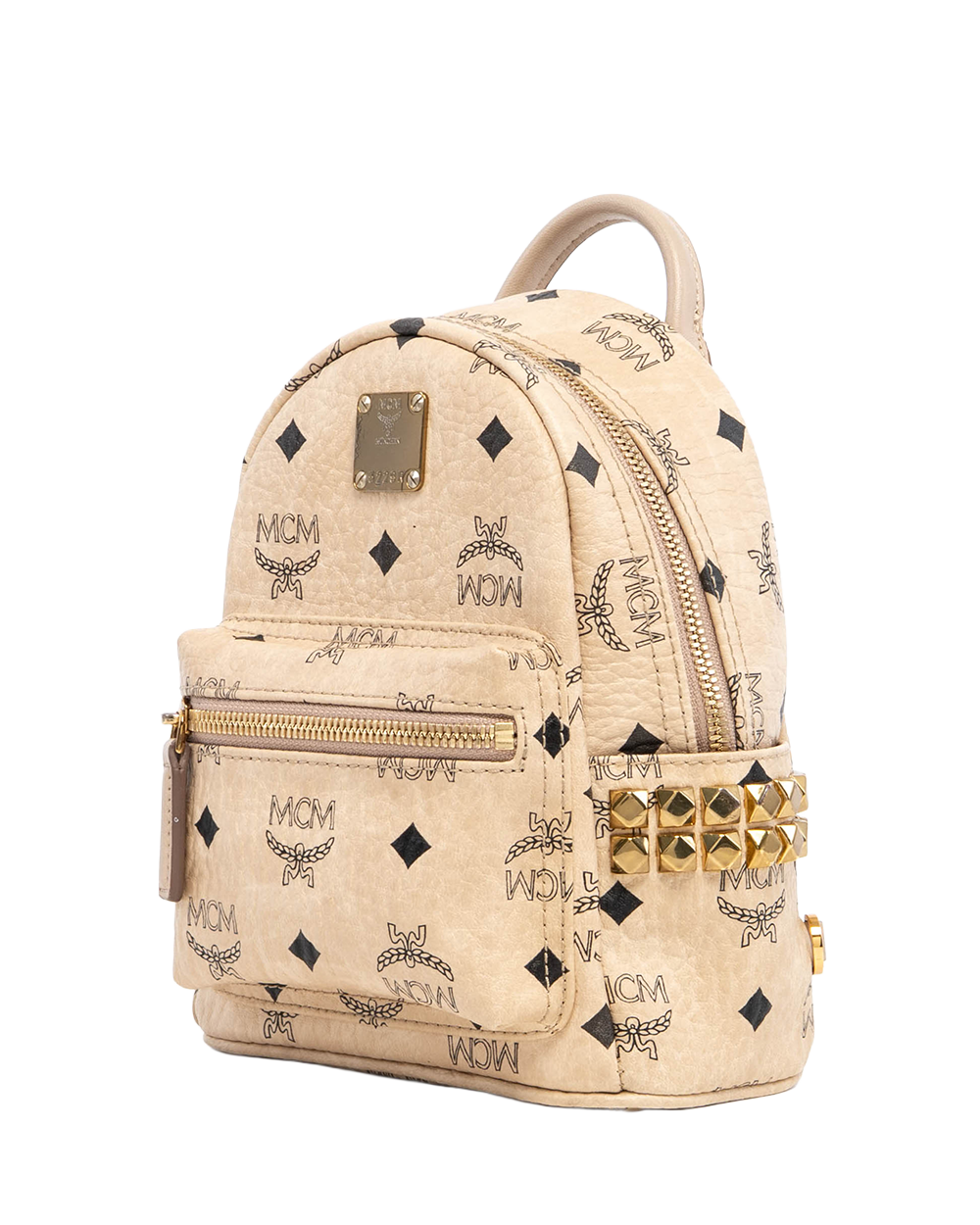 MCM BACKPACK MINI BEIGE CALF SHW MMK6AVE921IG001 04391