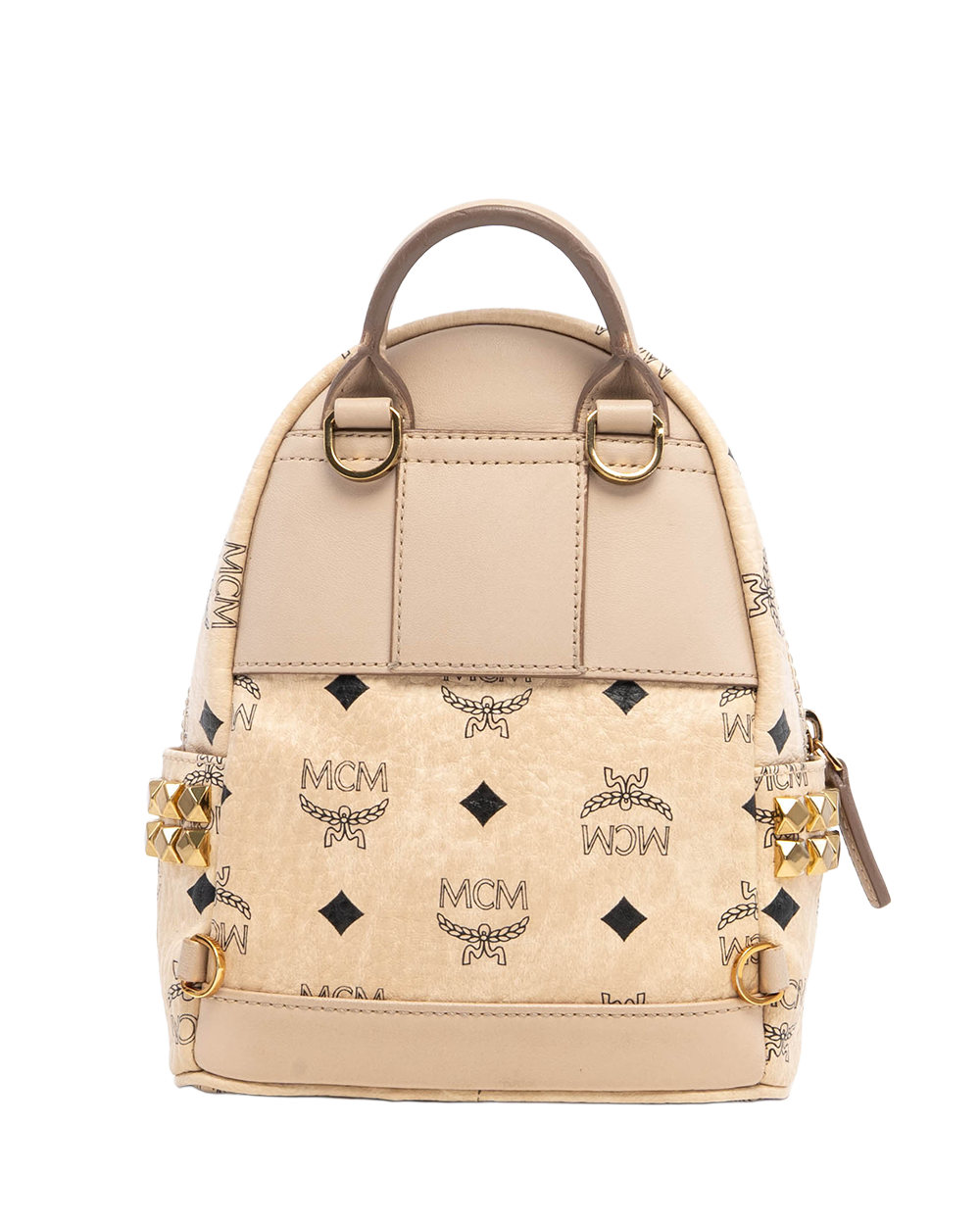 MCM BACKPACK MINI BEIGE CALF SHW MMK6AVE921IG001 04393