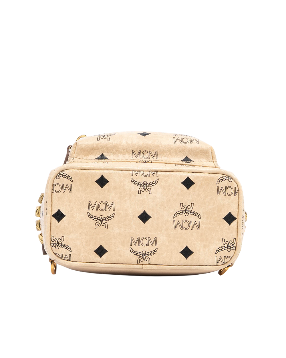 MCM BACKPACK MINI BEIGE CALF SHW MMK6AVE921IG001 04394