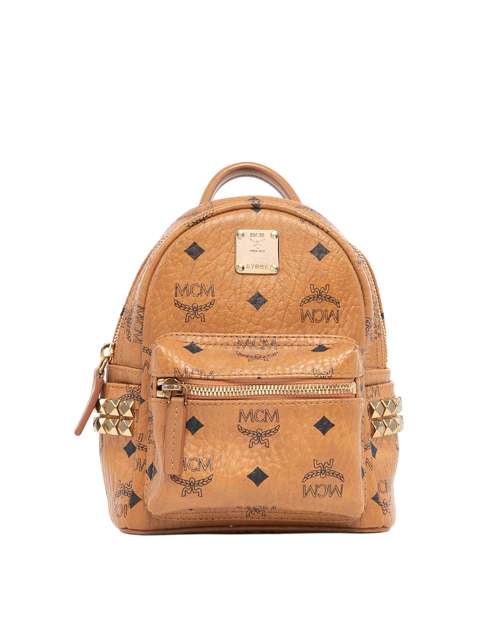 MCM BACKPACK MINI BROWN CALF GHW 04272