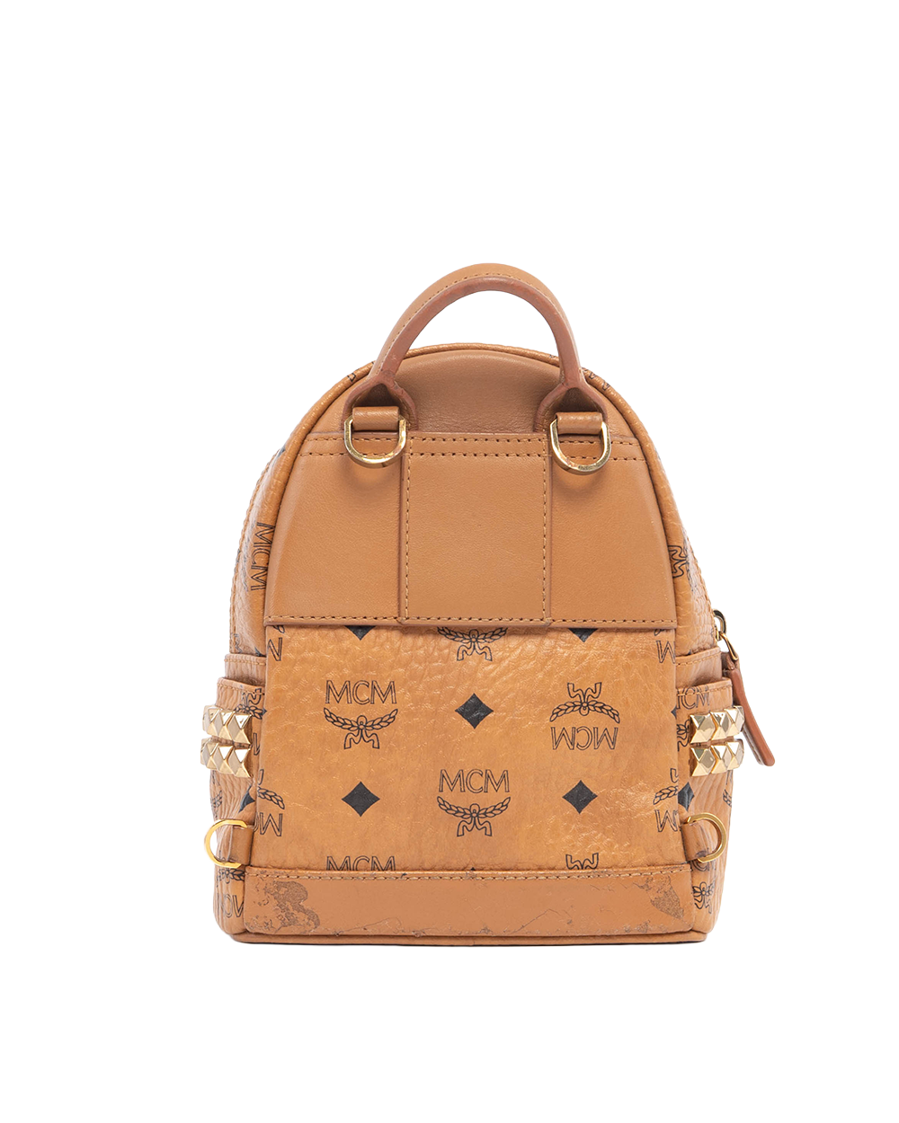 MCM BACKPACK MINI BROWN CALF GHW 04275