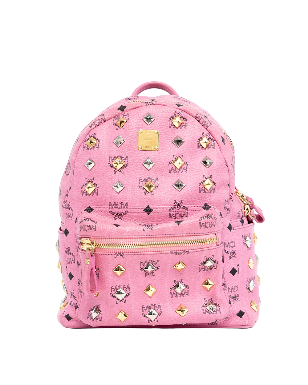 MCM BACKPACK ROCKSTUD SMALL BLACK CALF GHW MMK3AVE35PK001 1194