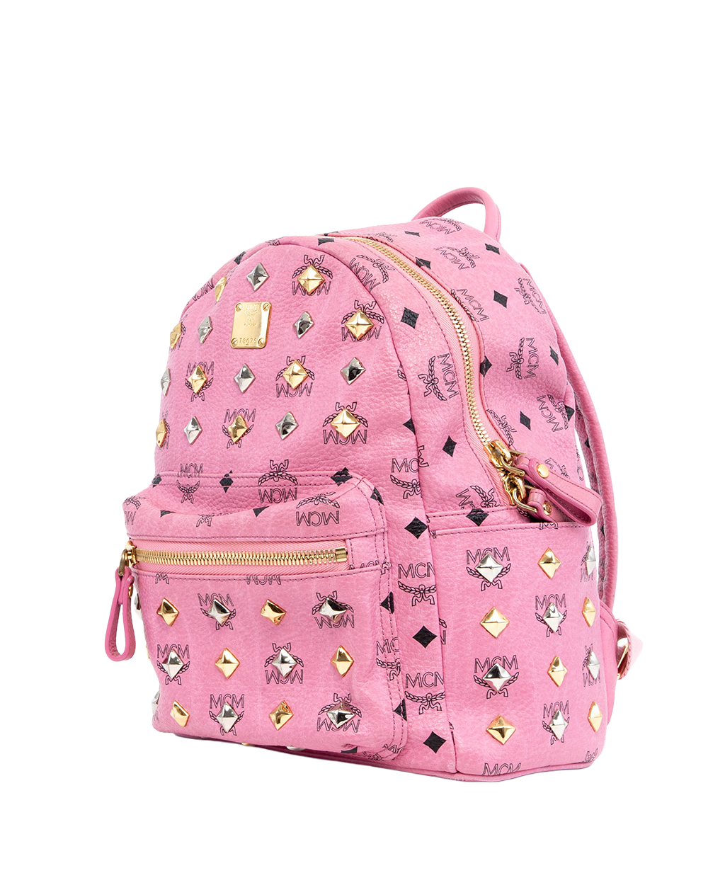 MCM BACKPACK ROCKSTUD SMALL BLACK CALF GHW MMK3AVE35PK001 1195