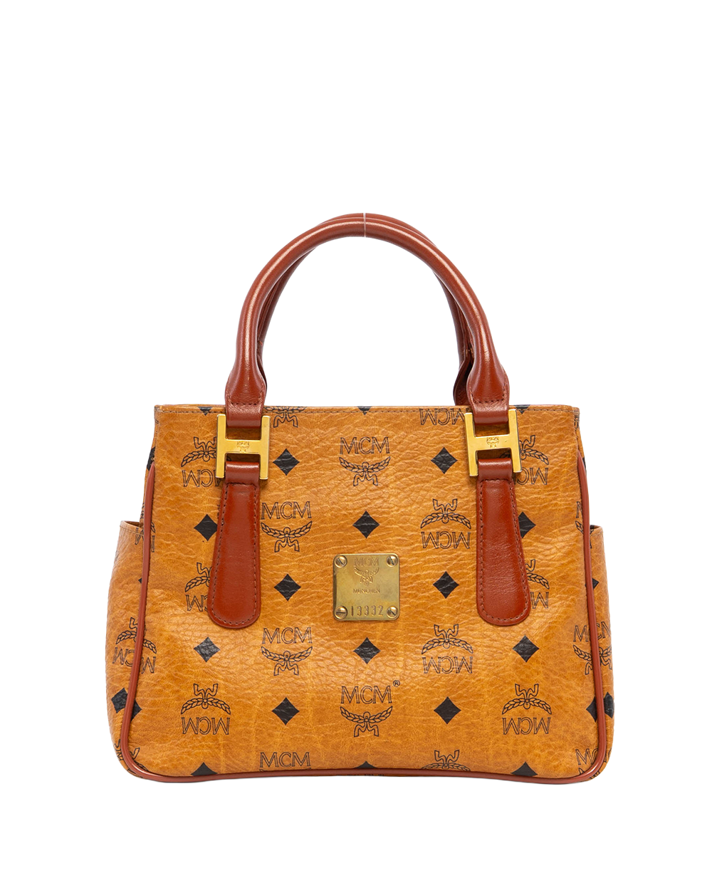 MCM HANDBAG BROWN CALF GHW 5281