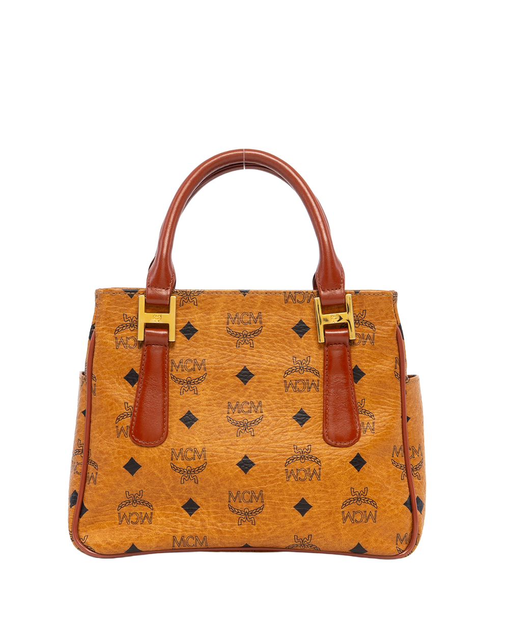 MCM HANDBAG BROWN CALF GHW 5284