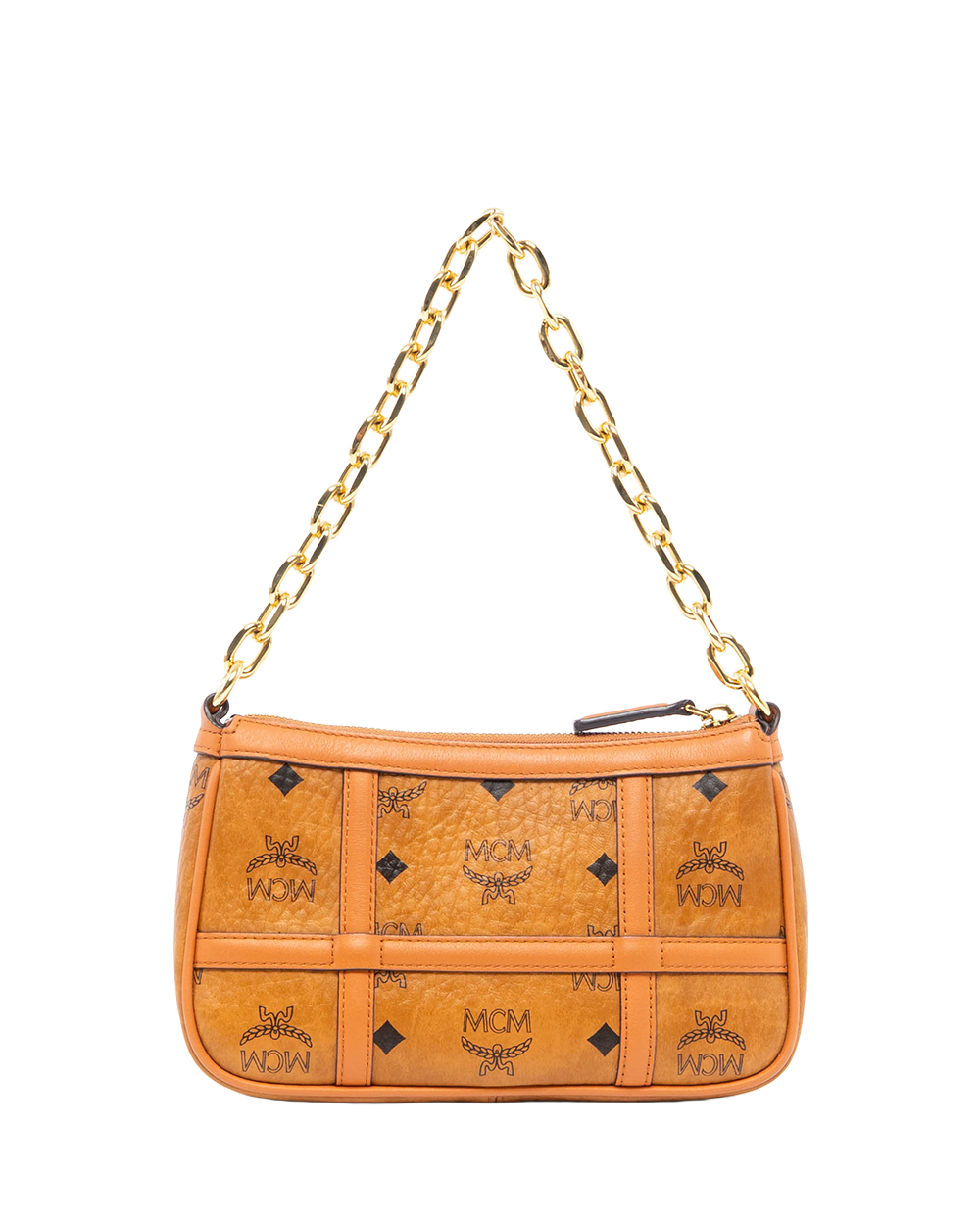 MCM HOBO BROWN CANVAS GHW MWSBAER01CO001 0533