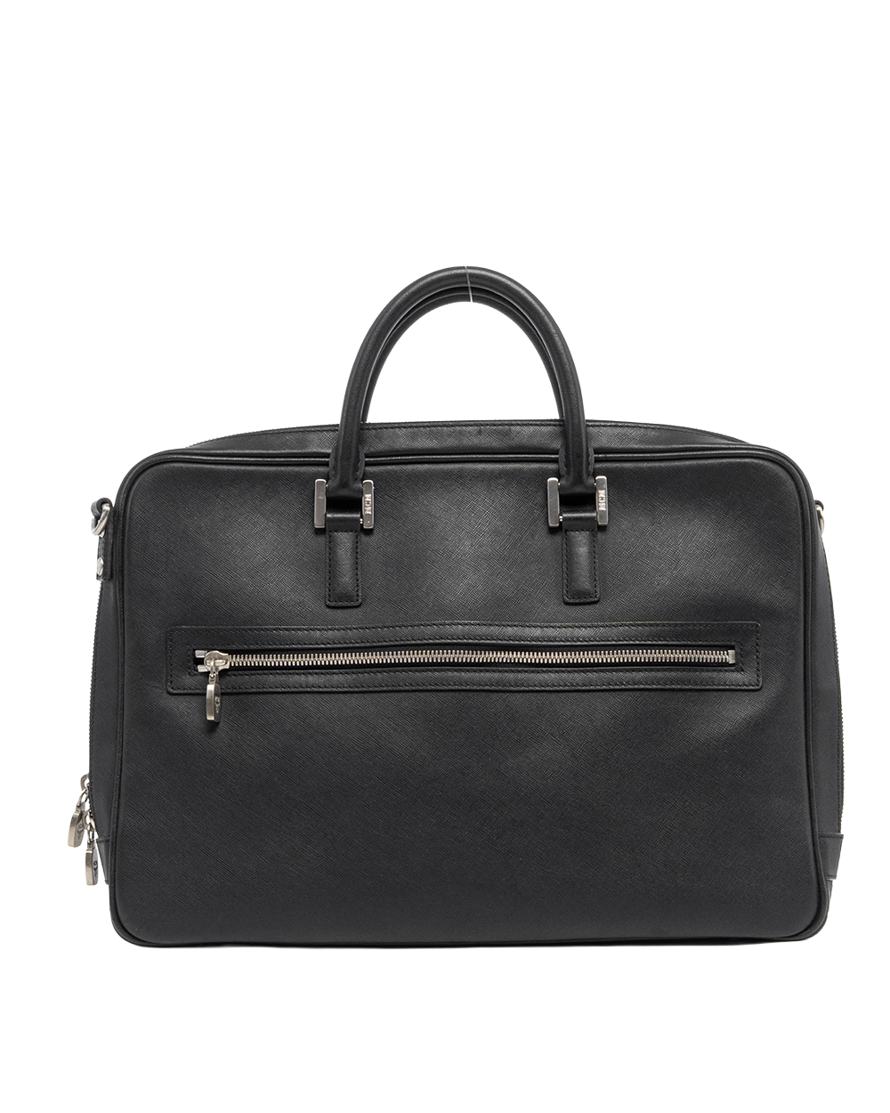 MCM LABTOP BAG BLACK CANVAS SHW 04618