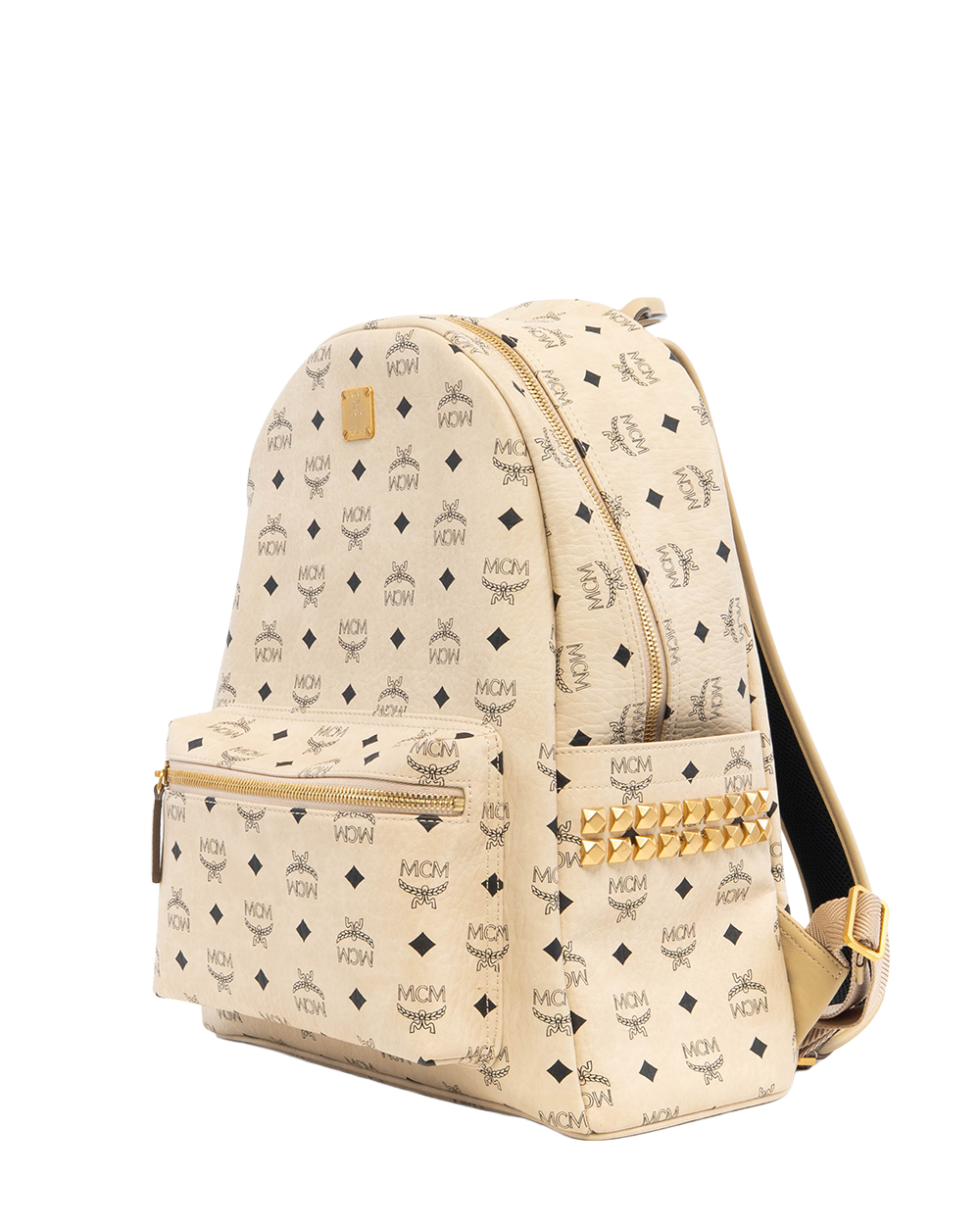 MCM STARK BACKPACK LARGE BEIGE CANVS GHW MMKAAVE09IB001 2930