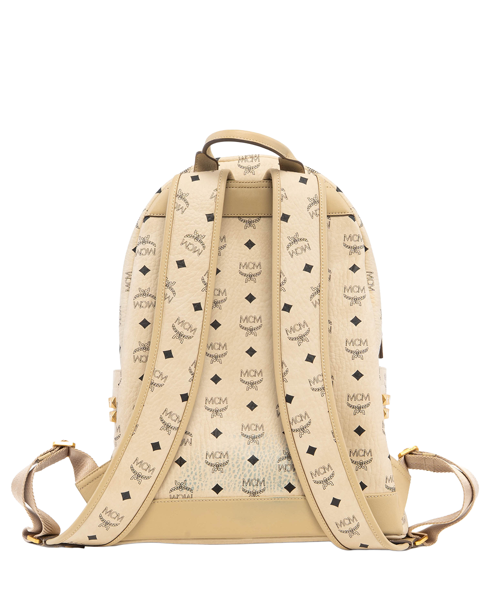 MCM STARK BACKPACK LARGE BEIGE CANVS GHW MMKAAVE09IB001 2932