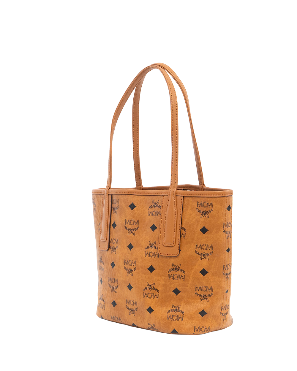 MCM TOTE BAG MINI BROWN CANVAS GHW MWPDALR01CO001 08724