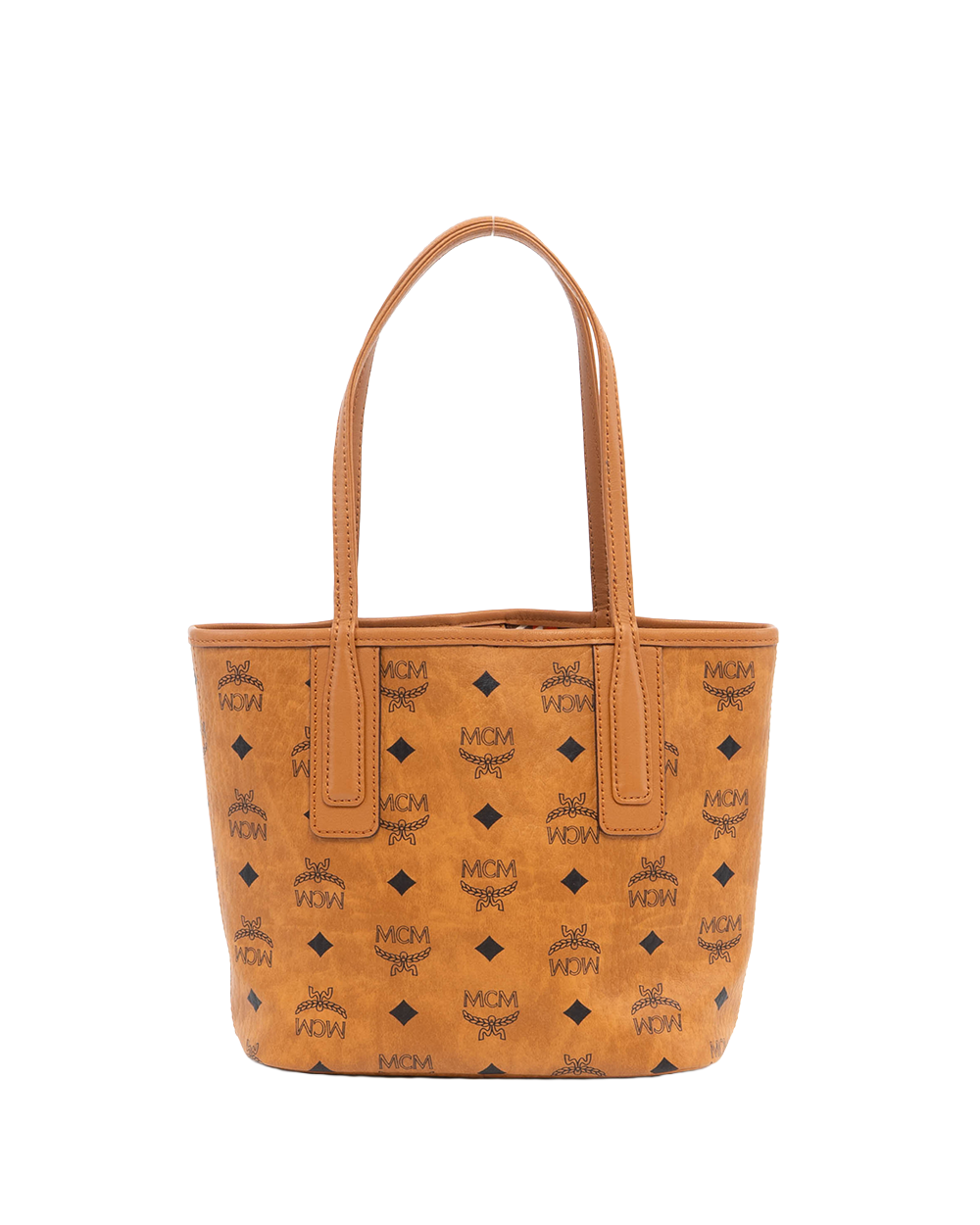 MCM TOTE BAG MINI BROWN CANVAS GHW MWPDALR01CO001 08725