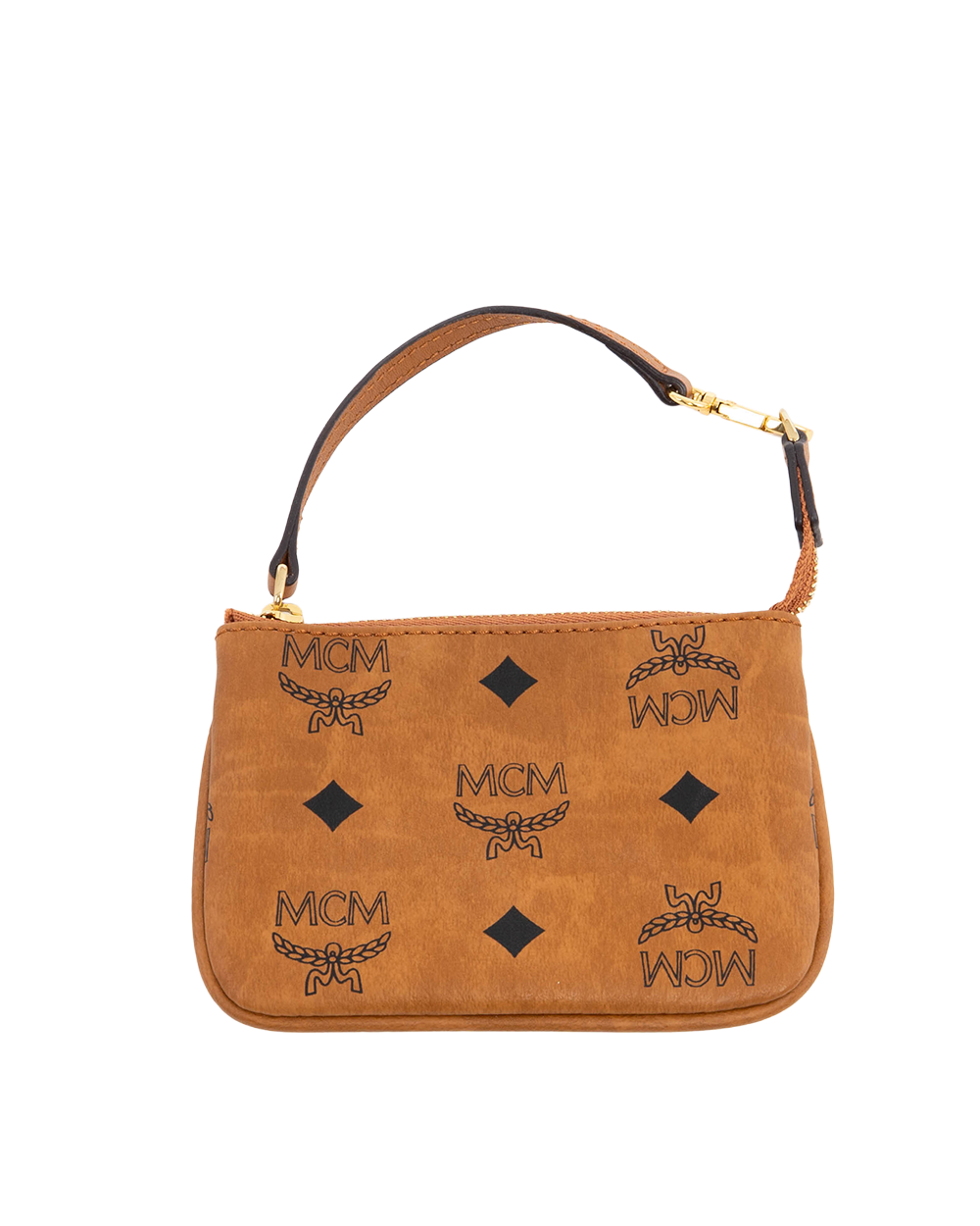 MCM TOTE BAG MINI BROWN CANVAS GHW MWPDALR01CO001 08732