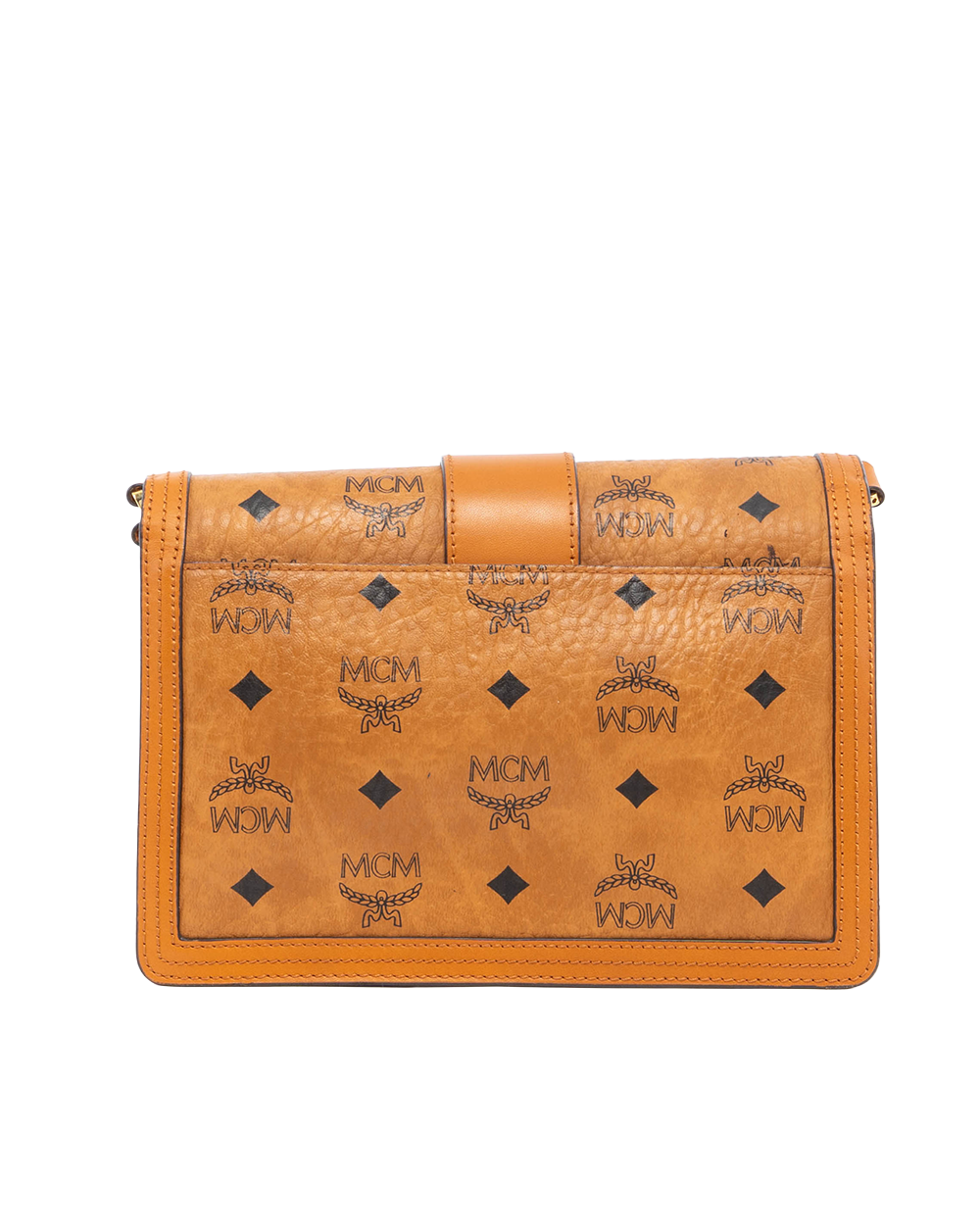 MCM TRACY SHOLDER BAG BROWN CANVAS GHW MWSCAXT01CO001 82553