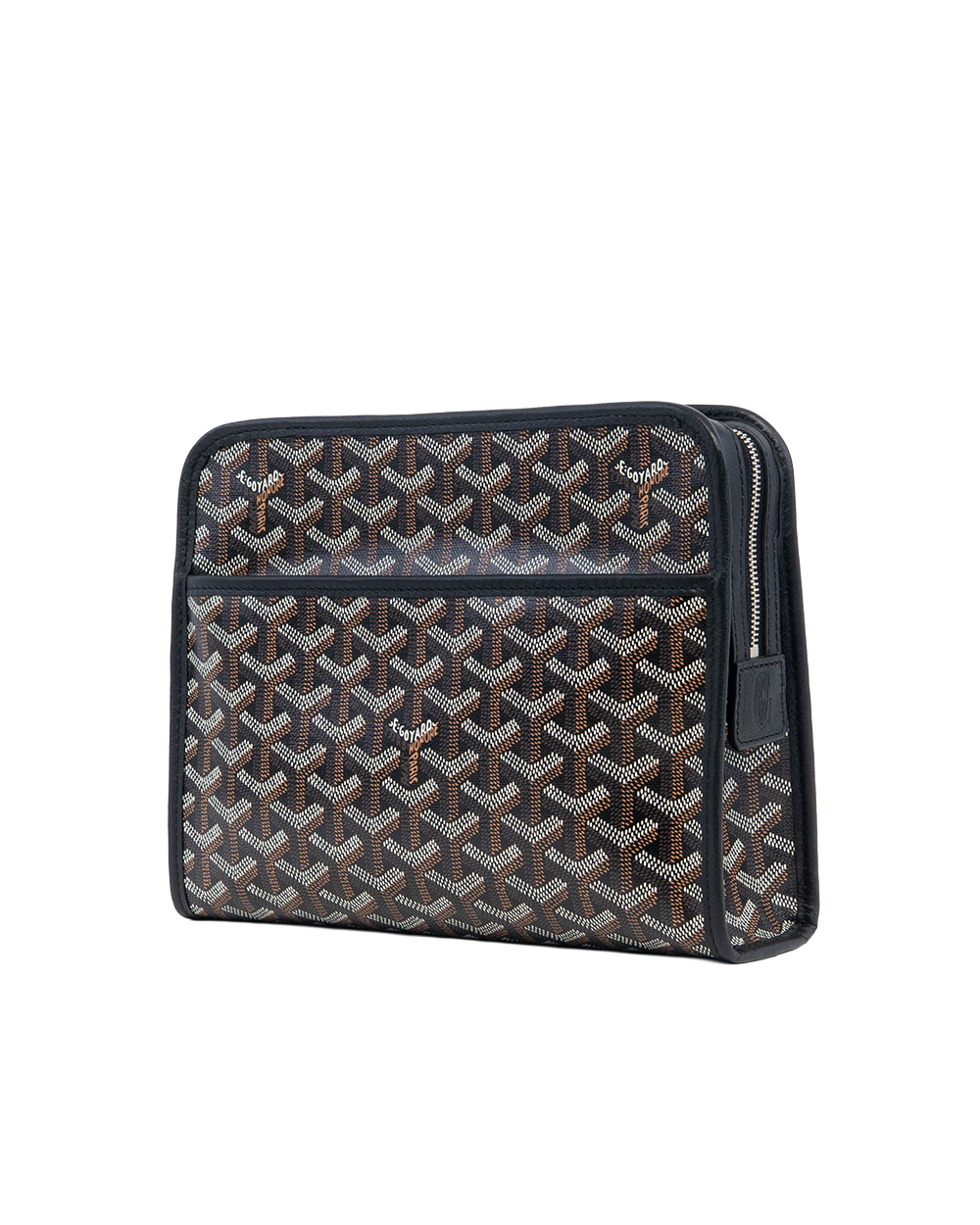 NEW GOYARD JOUVENCE TOILETRY MM BLACK CANVAS SHW ACM 120232 01183
