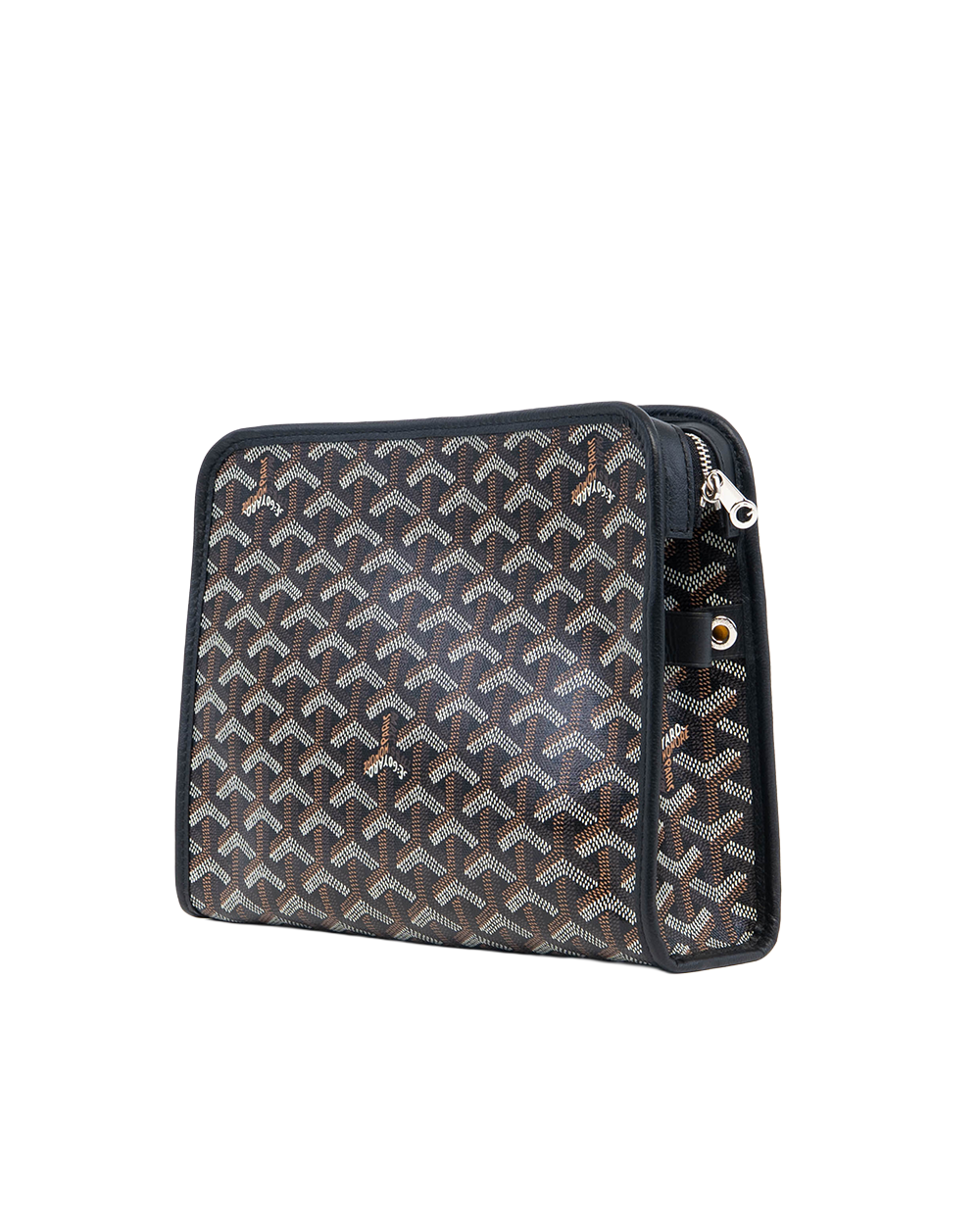 NEW GOYARD JOUVENCE TOILETRY MM BLACK CANVAS SHW ACM 120232 01184