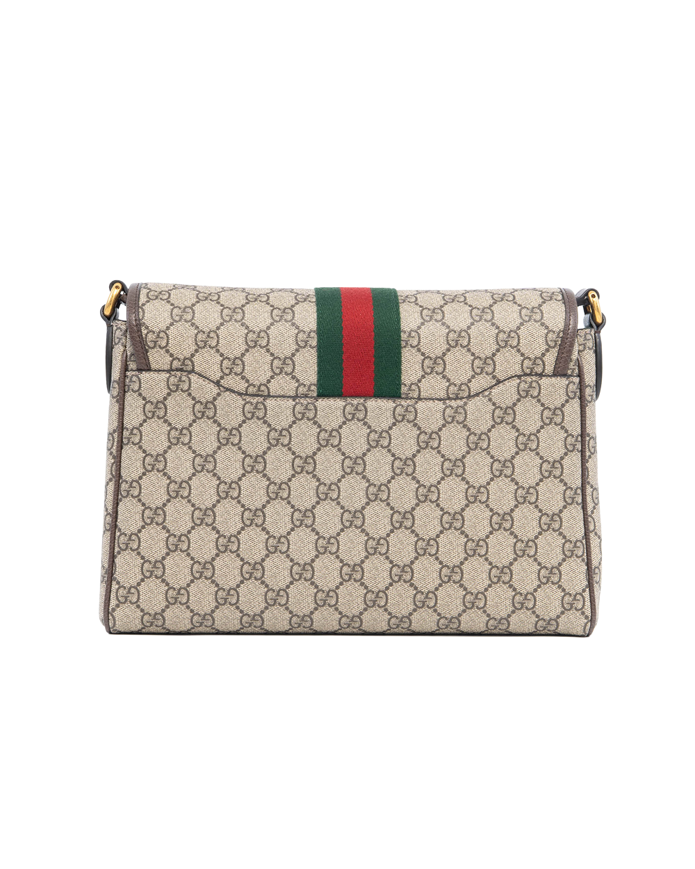 NEW GUCCI OPHIDIA MESSENGER MEDIUM BROWN GREEN GG MONOGRAM CANVAS GHW 834467 493075 4021