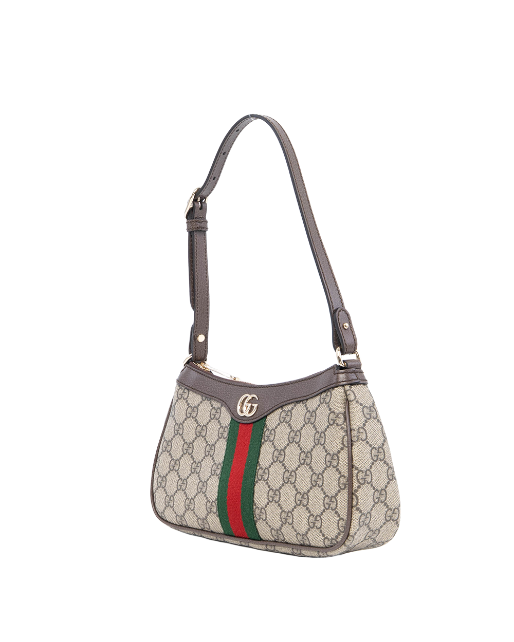 NEW GUCCI OPHIDIA SHOULDER BAG SMALL BROWN GG MONOGRAM CANVAS GHW 841341 218817 0177