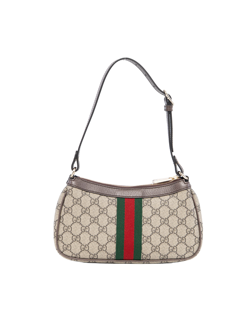 NEW GUCCI OPHIDIA SHOULDER BAG SMALL BROWN GG MONOGRAM CANVAS GHW 841341 218817 0179