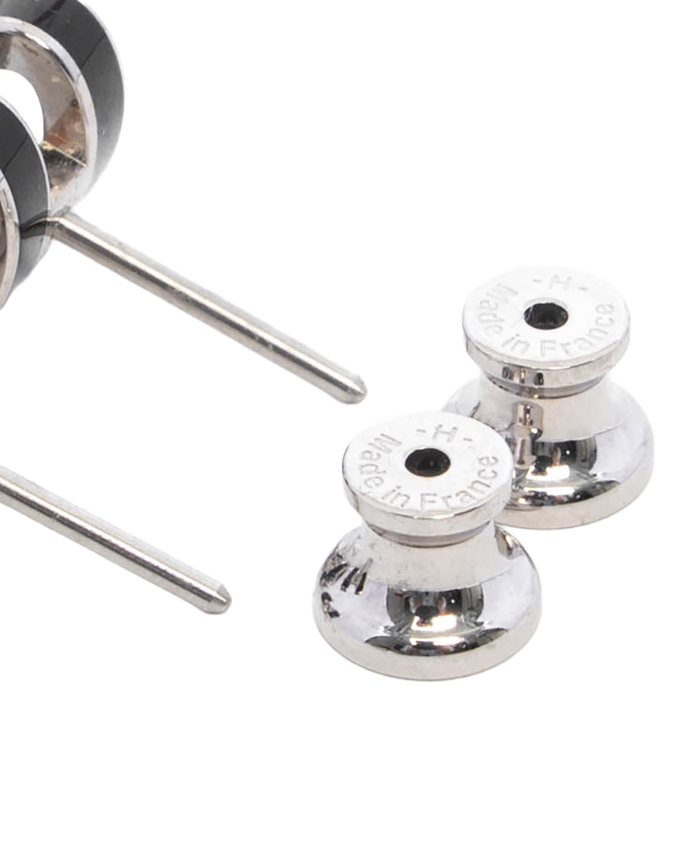 NEW HERMES H POP EARRINGS MINI BLACK NOIR SHW ST 02 65 3234