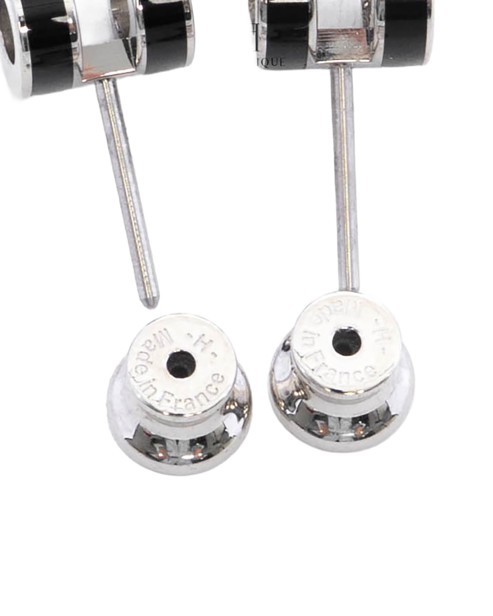 NEW HERMES H POP EARRINGS MINI BLACK NOIR SHW ST 02 65 3235