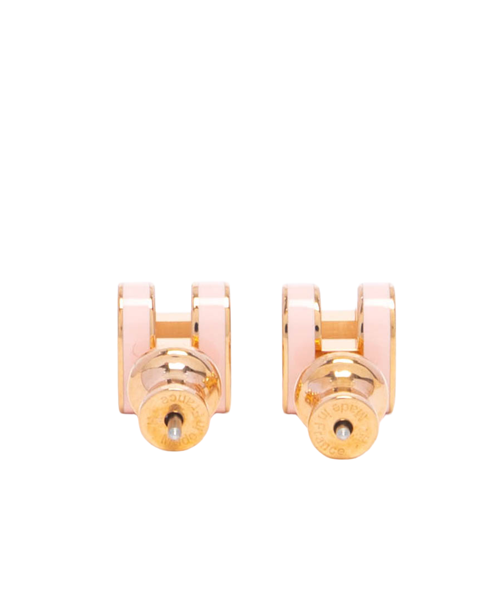 NEW HERMES H POP EARRINGS MINI PINK ROSE DRAGEE RGHW ST 02 65 3239