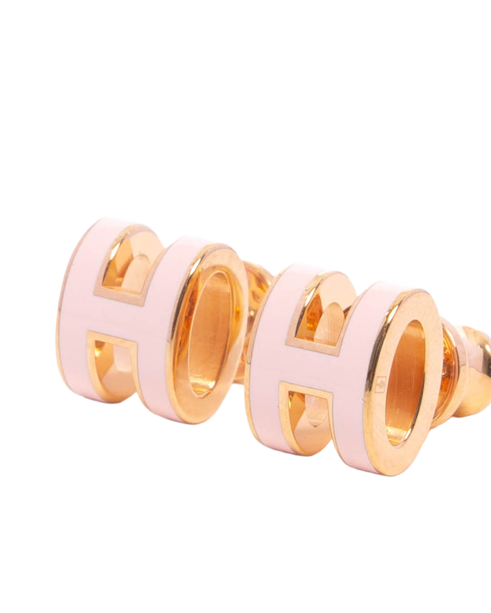 NEW HERMES H POP EARRINGS MINI PINK ROSE DRAGEE RGHW ST 02 65 3240