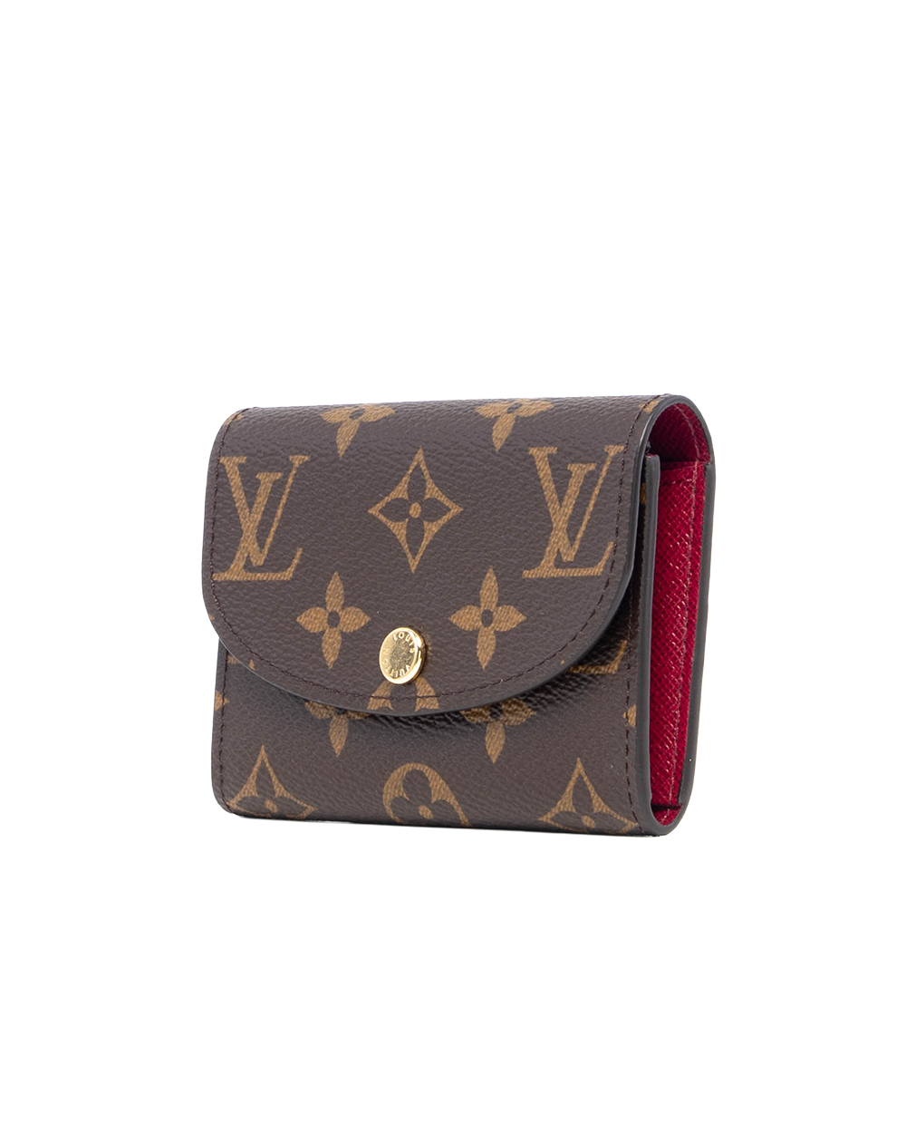 NEW LV ROSALIE SHORT BROWN MONOGRAM CANVAS GHW MICROCHIP 5096
