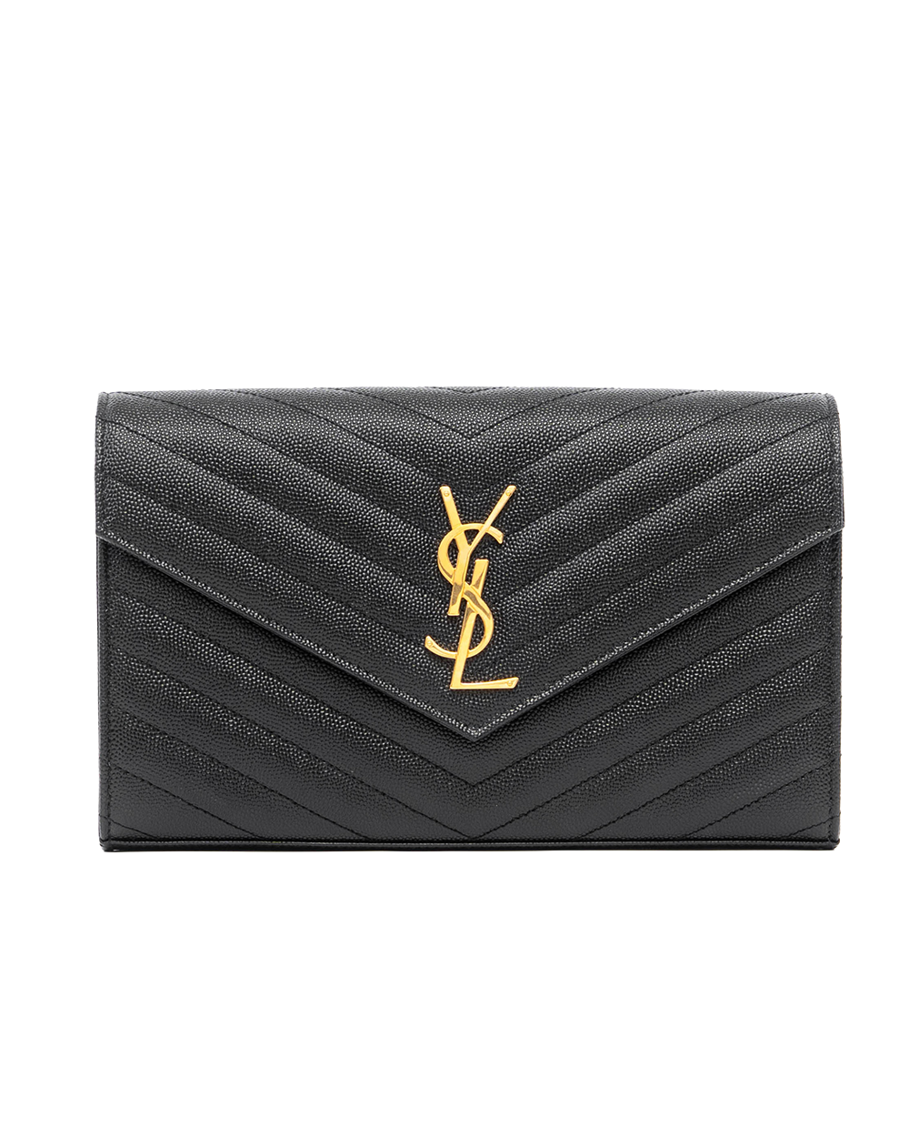 NEW YSL WOC 9.5 BLACK CHEVRON GHW GUE 377828 0125 5080