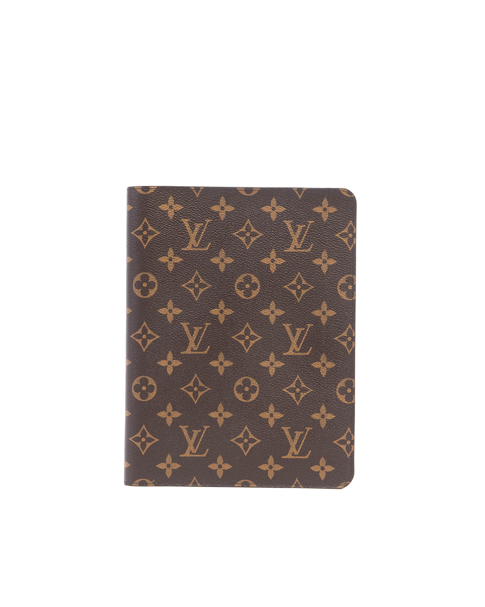 PAC LV BOOK COVER BROWN MONOGRAM CANVAS MICROCHIP 6062