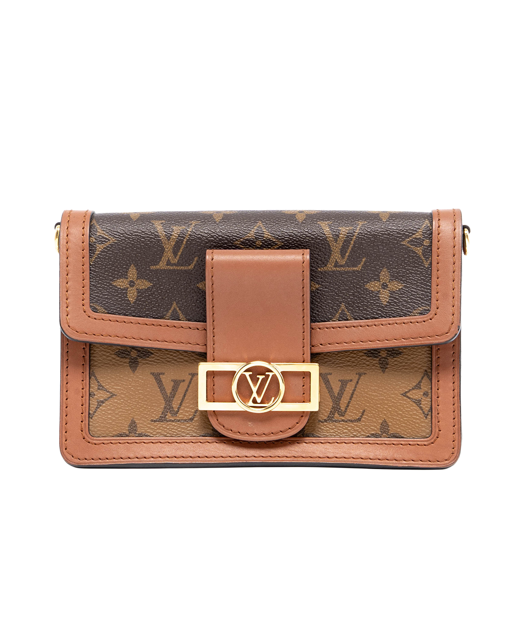 PAC LV DAUPHINE BUMBAG MINI BROWN GIANT MONOGRAM CANVAS GHW GI2219 00336