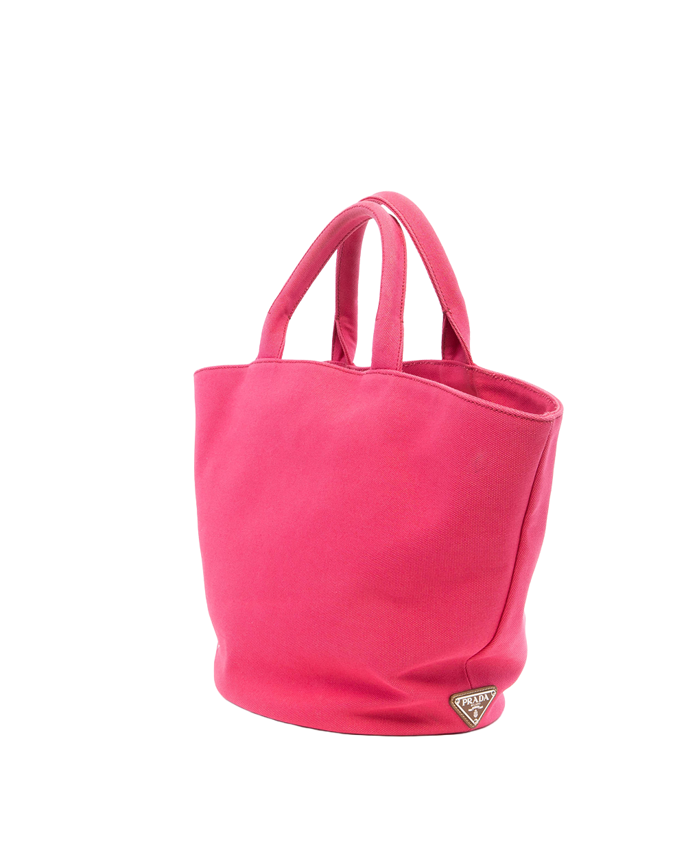 PRADA CANAPA TOTE PINK DENIM GHW 0099