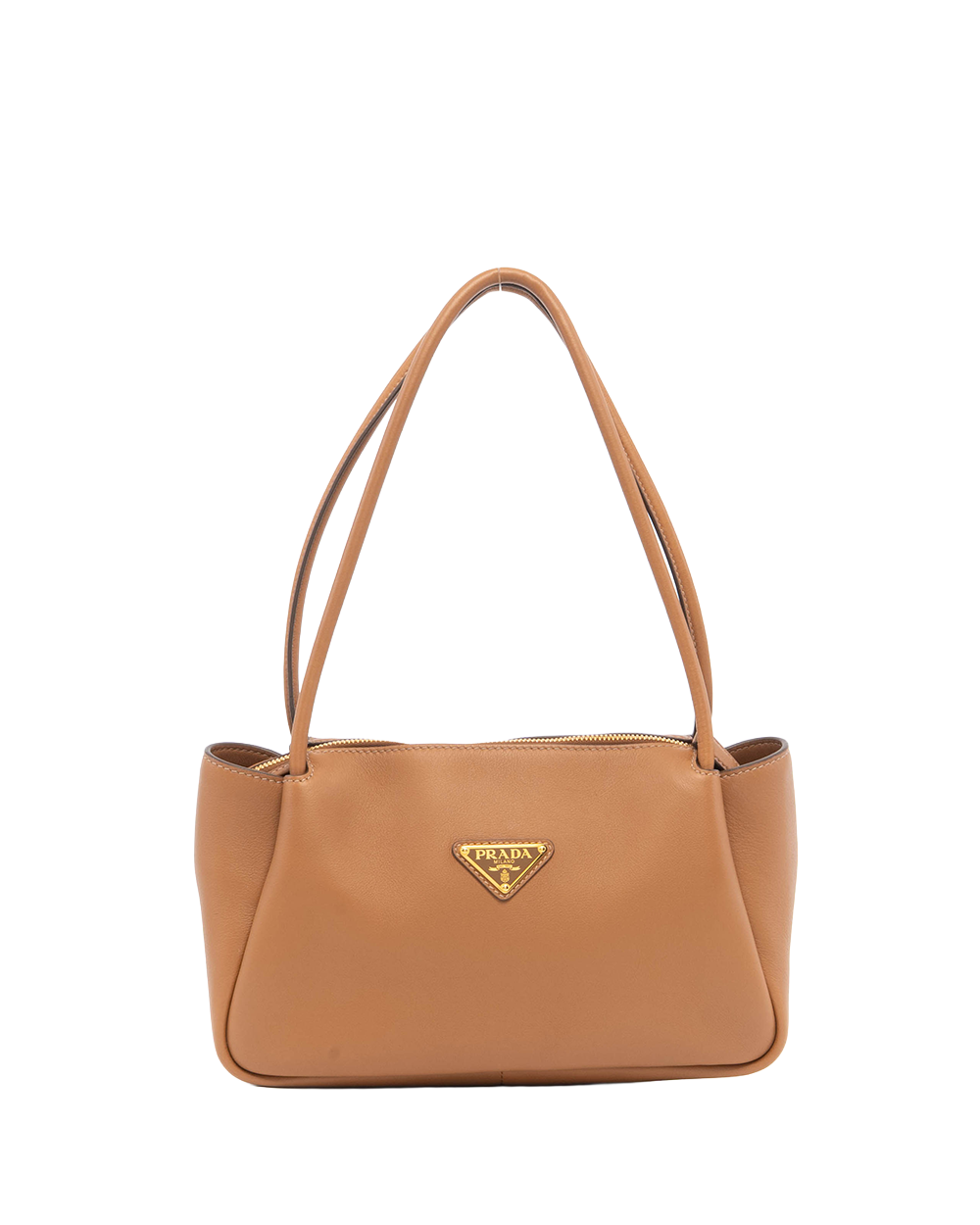 PRADA DARLING MEDIUM BROWN GRAIN LEATHER GHW 82583