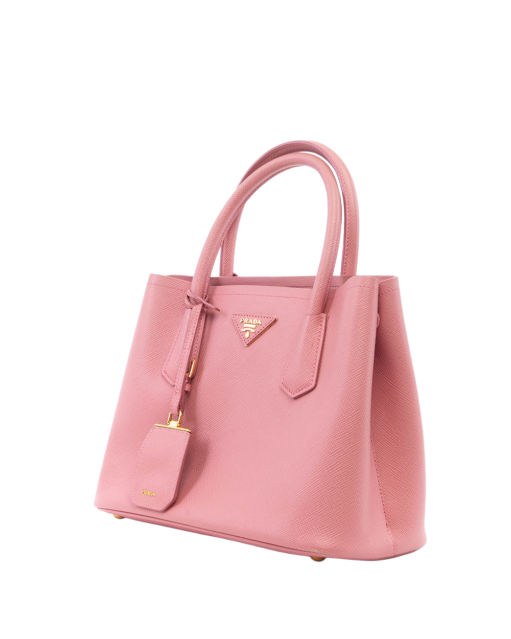 PRADA DOUBLE PINK SAFIANO GHW 0402