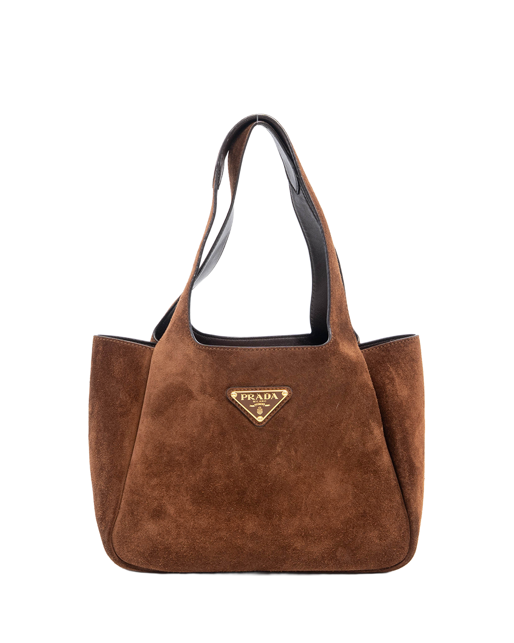 PRADA DYNAMIQUE MINI BROWN CALF SUEDE GHW 09119
