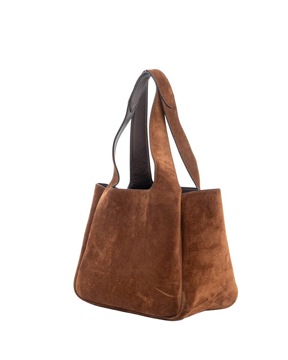 PRADA DYNAMIQUE MINI BROWN CALF SUEDE GHW 09121