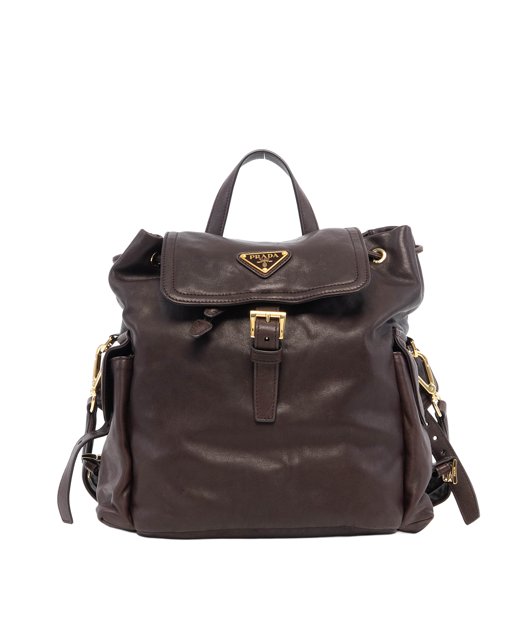 PRADA EXPLORE BACKPACK MEDIUM BROWN SIENNA CALF GHW 82499