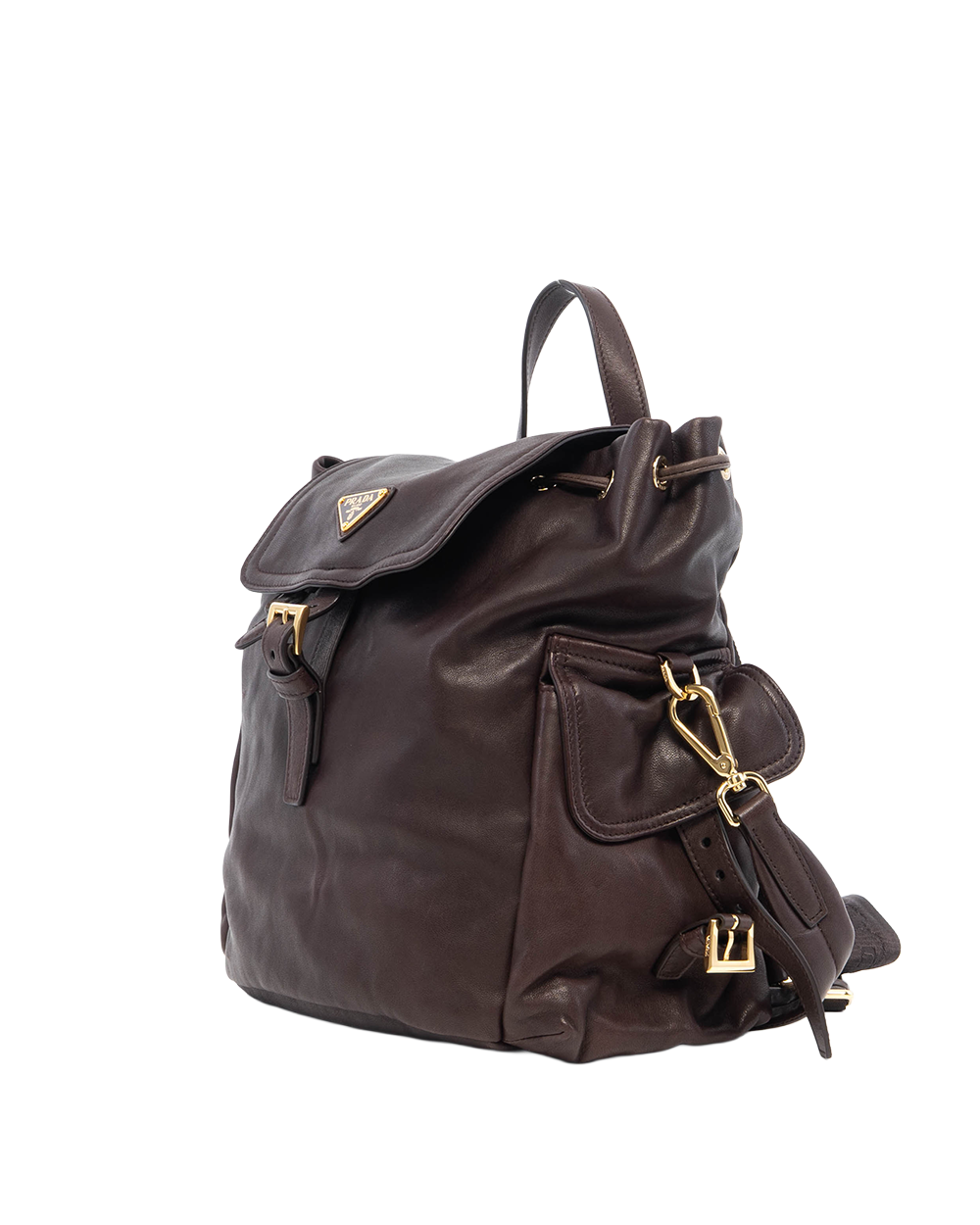 PRADA EXPLORE BACKPACK MEDIUM BROWN SIENNA CALF GHW 82500