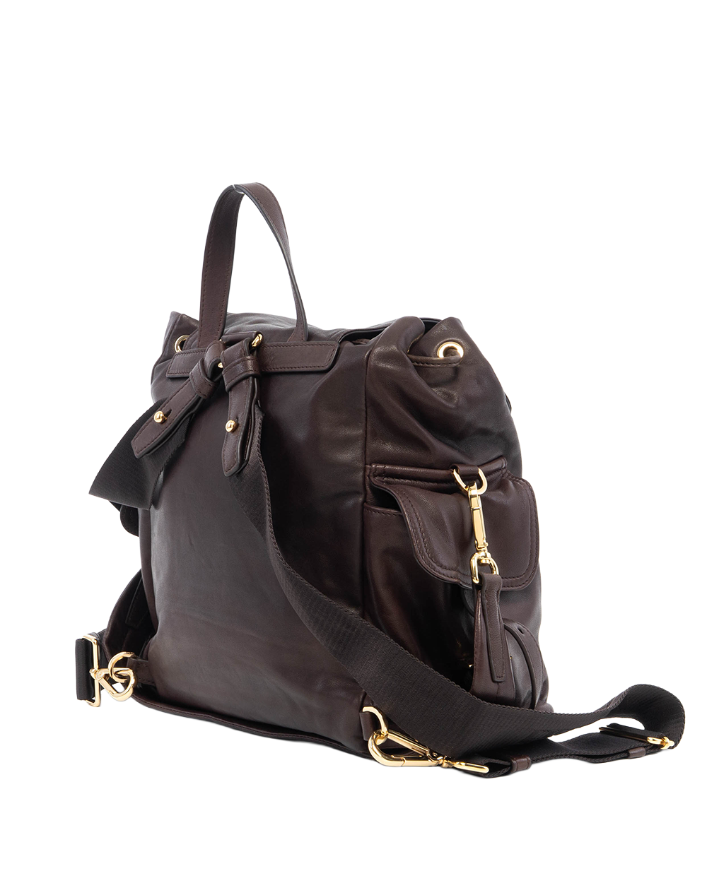 PRADA EXPLORE BACKPACK MEDIUM BROWN SIENNA CALF GHW 82501