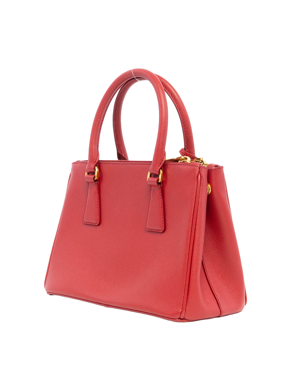 PRADA GALLERIA SMALL RED SAFFIANO GHW 2146