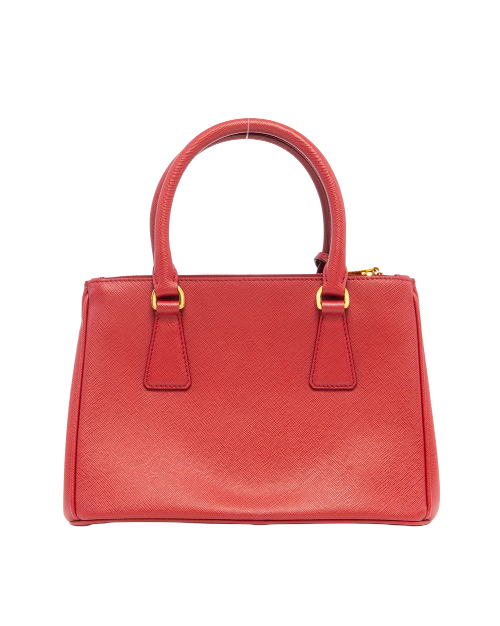 PRADA GALLERIA SMALL RED SAFFIANO GHW 2147