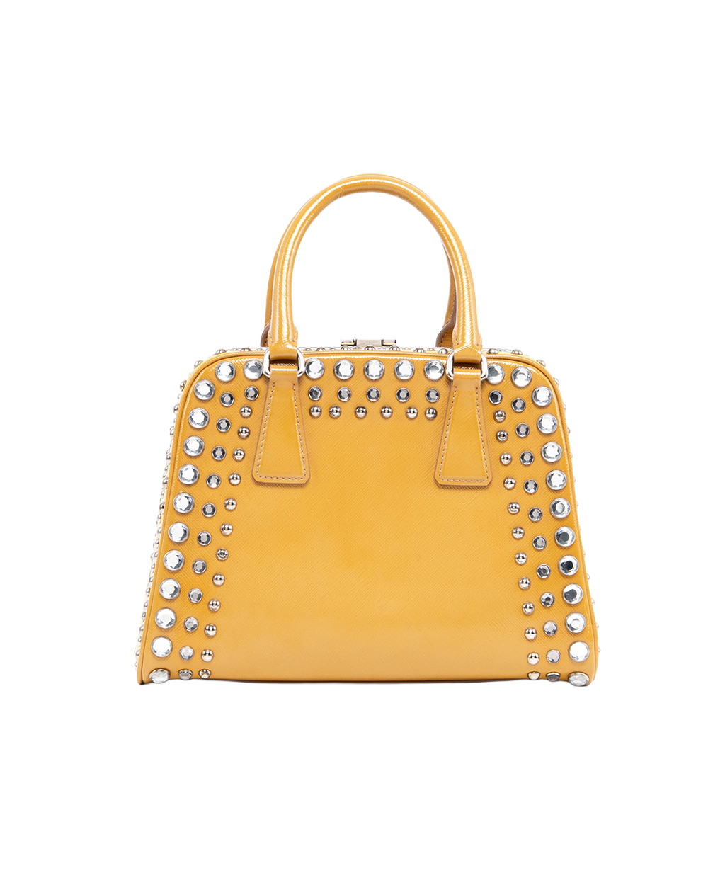 PRADA VERNICE PIRAMID CRYSTAL YELLOW SAFFIANO SHW 02328