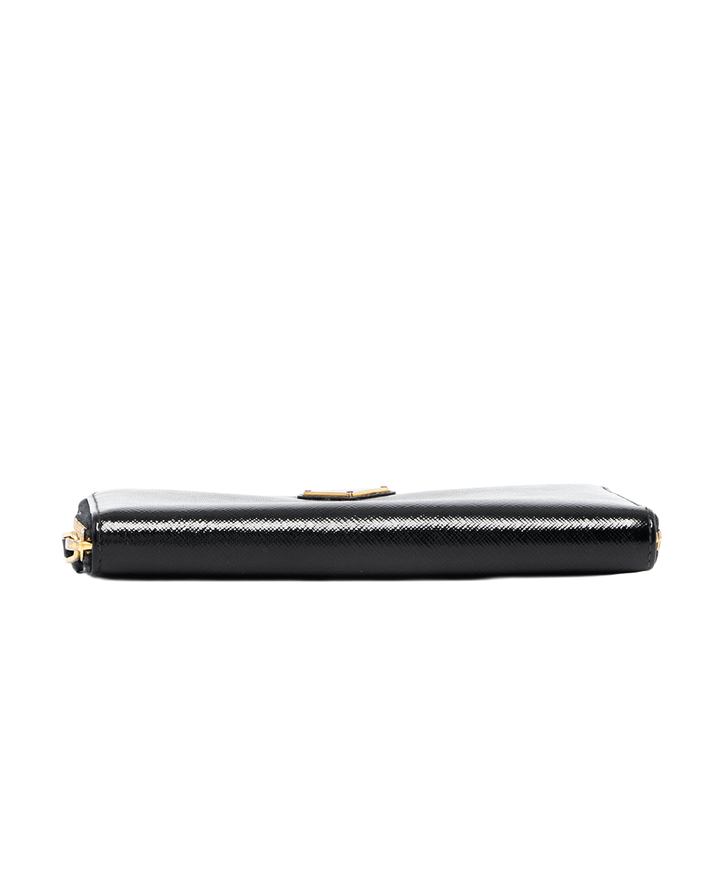 PRADA ZIPPY LONG WALLET BLACK SAFFIANO PARTEN GHW 0908