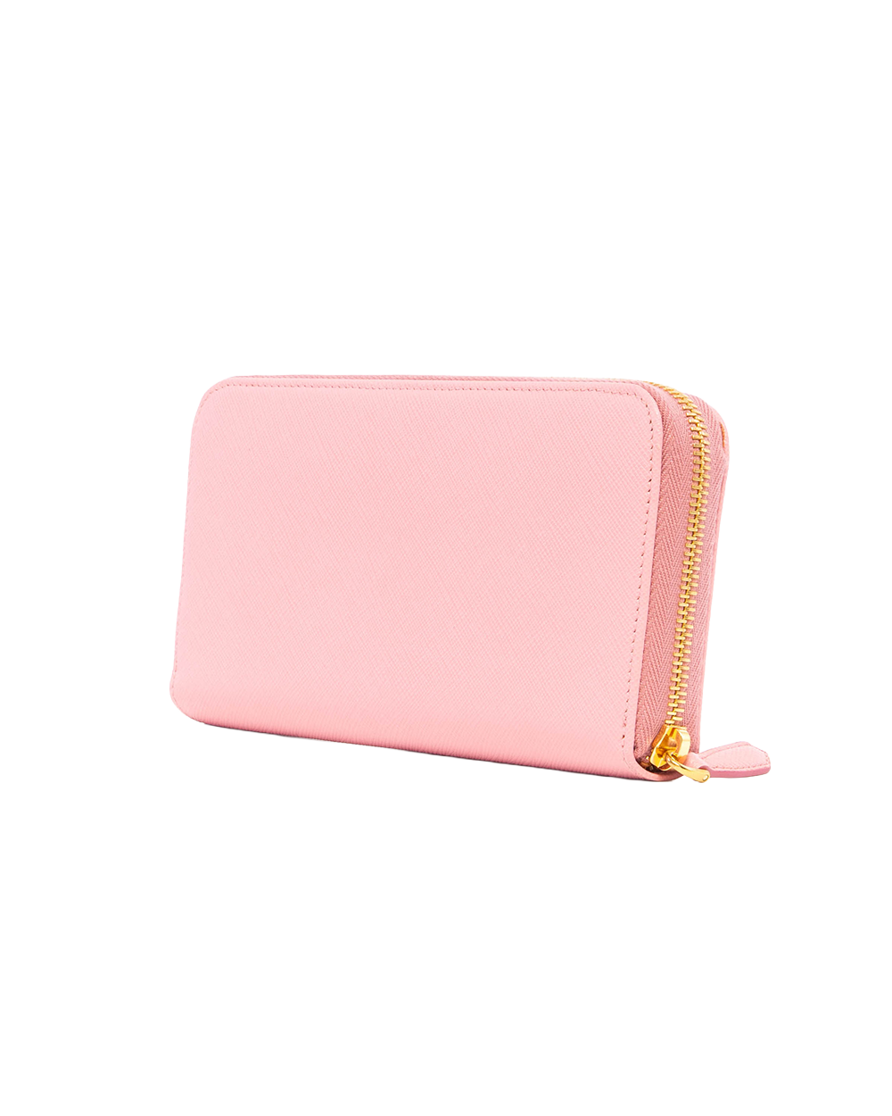 PRADA ZIPPY WALLET CLASSIC LOGO LONG PINK 0567