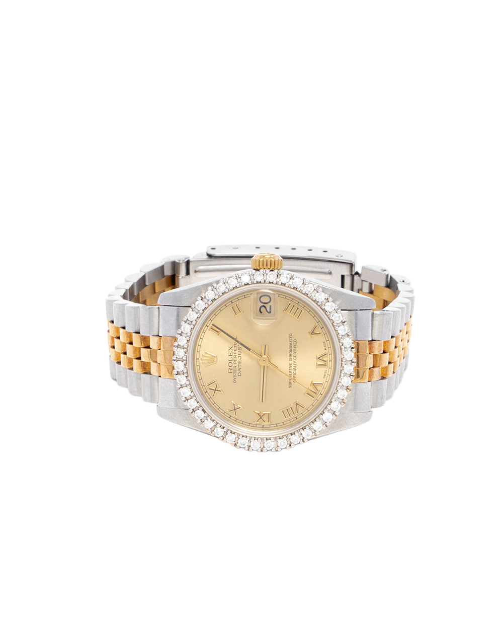 ROLEX DATEJUST 31MM GOLD 2TONE DIAMOND SHW 487 B 1444