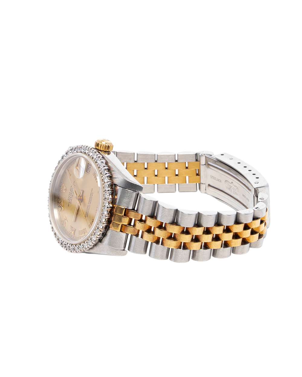 ROLEX DATEJUST 31MM GOLD 2TONE DIAMOND SHW 487 B 1445