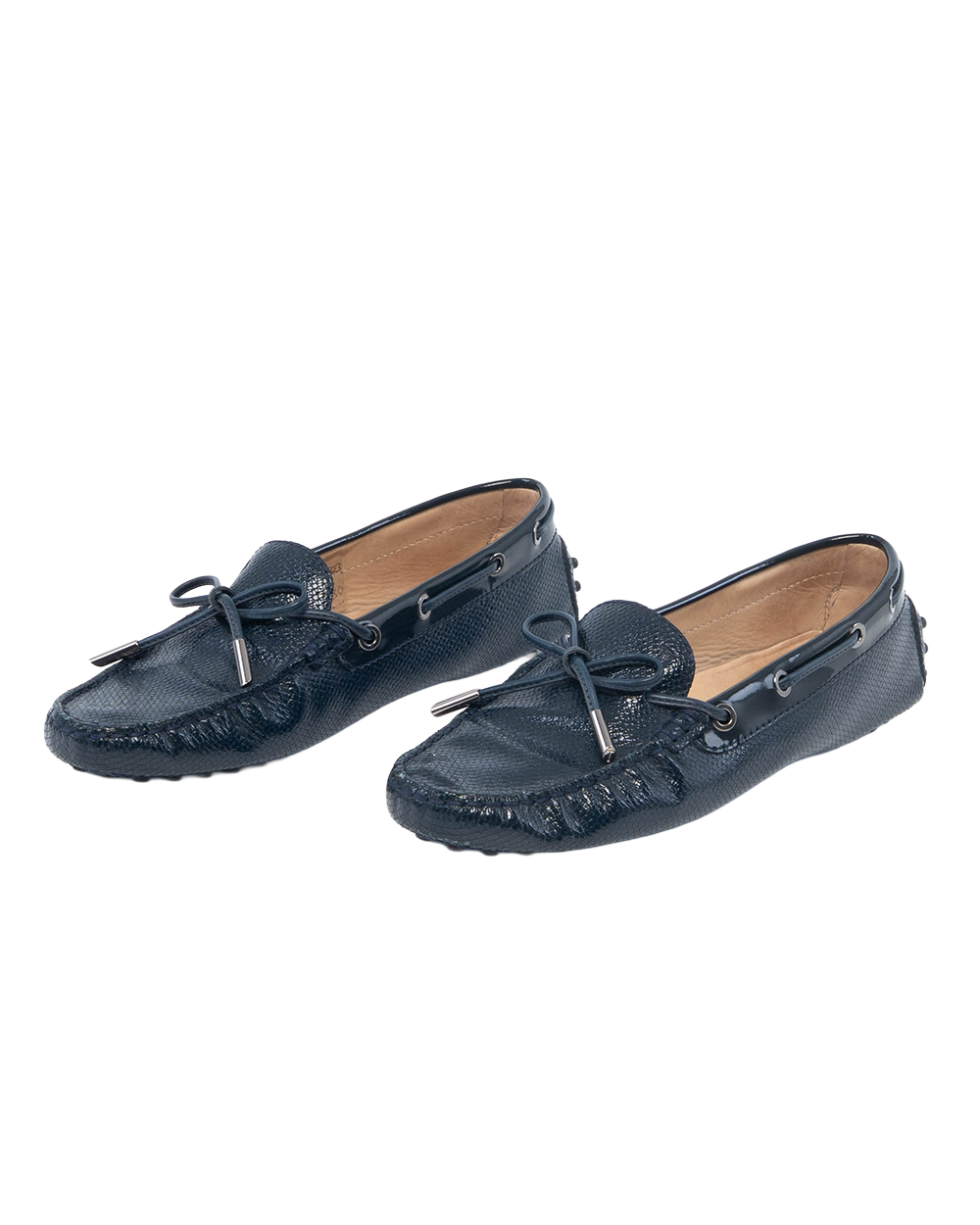TOD S LOAFER 38 BLUE NAVY 7250