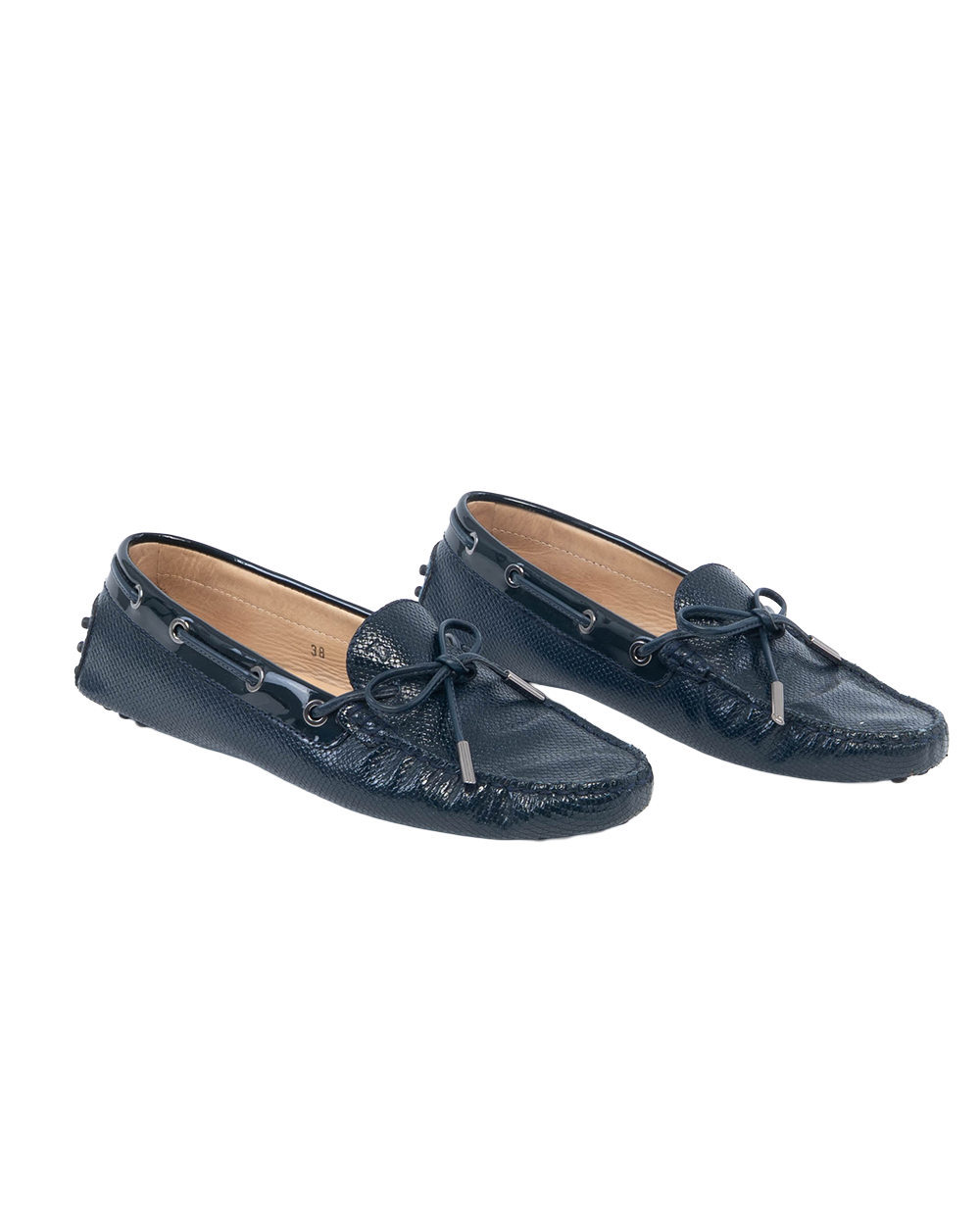TOD S LOAFER 38 BLUE NAVY 7251